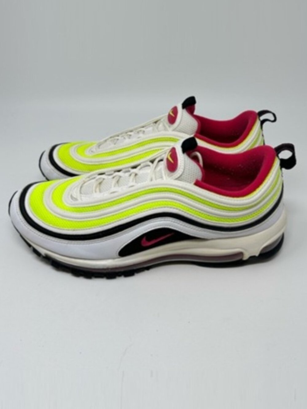 Nike Air Max 97 C19871-100 Men White/Red/Green Running Sneaker Sz 11